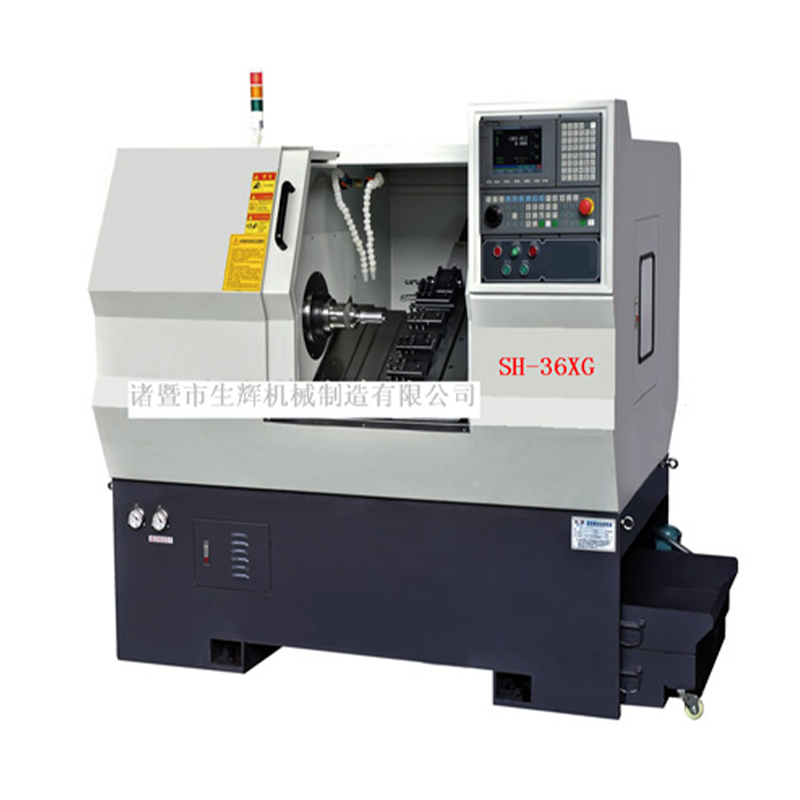 مخرطة CNC ذات سرير مائل صغير